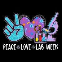 Peace Love Lab Week Science Fan Women's V-Neck T-Shirt