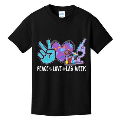 Peace Love Lab Week Science Fan Kids T-Shirt