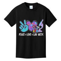 Peace Love Lab Week Science Fan Kids T-Shirt