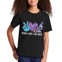 Peace Love Lab Week Science Fan Kids T-Shirt