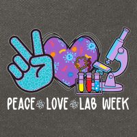Peace Love Lab Week Science Fan Cotton Canvas Backpack