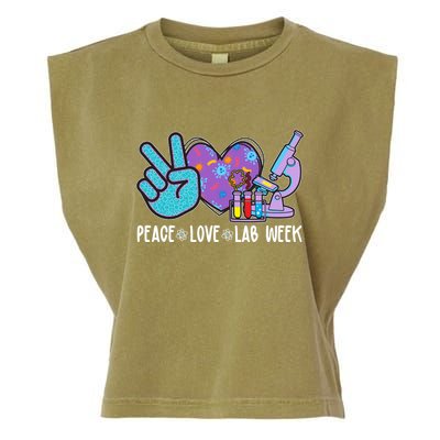 Peace Love Lab Week Science Fan Garment-Dyed Women's Muscle Tee