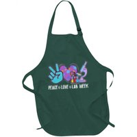 Peace Love Lab Week Science Fan Apron