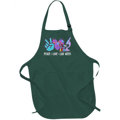 Peace Love Lab Week Science Fan Full-Length Apron With Pockets