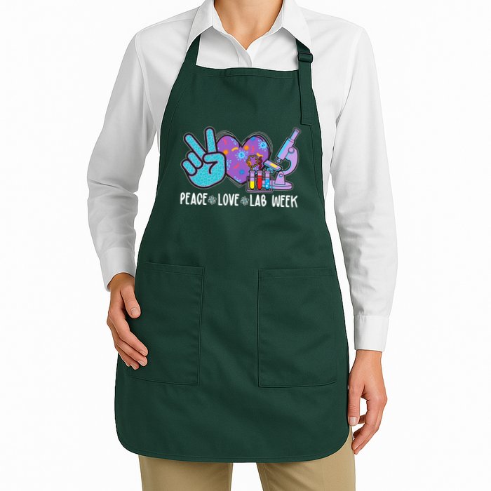 Peace Love Lab Week Science Fan Apron