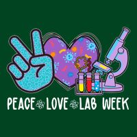 Peace Love Lab Week Science Fan Apron