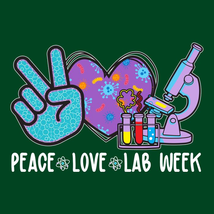 Peace Love Lab Week Science Fan Apron
