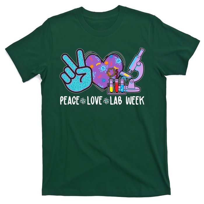 Peace Love Lab Week Science Fan T-Shirt