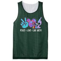 Peace Love Lab Week Science Fan Mesh Reversible Basketball Jersey Tank