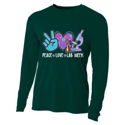 Peace Love Lab Week Science Fan Cooling Performance Long Sleeve Crew