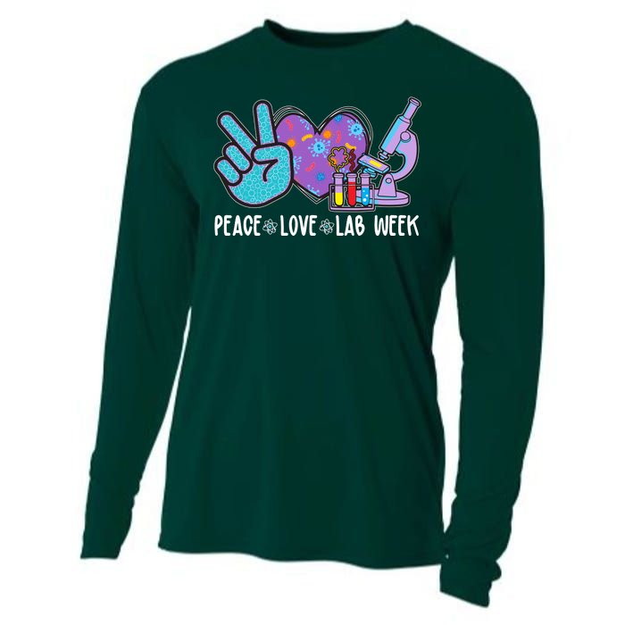 Peace Love Lab Week Science Fan Cooling Performance Long Sleeve Crew