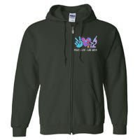 Peace Love Lab Week Science Fan Full Zip Hoodie