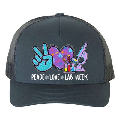 Peace Love Lab Week Science Fan Yupoong Adult 5-Panel Trucker Hat