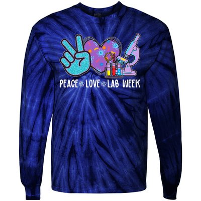 Peace Love Lab Week Science Fan Tie-Dye Long Sleeve Shirt