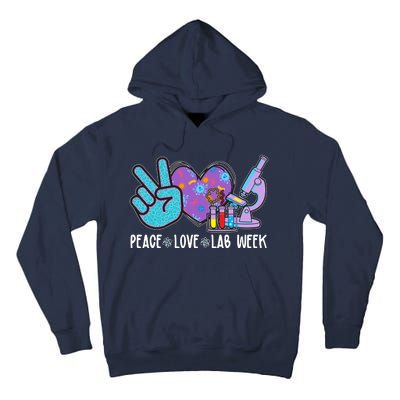 Peace Love Lab Week Science Fan Tall Hoodie