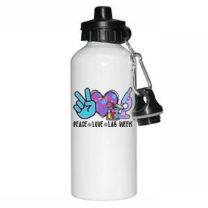 Peace Love Lab Week Science Fan Aluminum Water Bottle