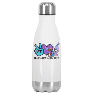 Peace Love Lab Week Science Fan Stainless Steel Insulated Water Bottle