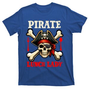 Pirate Lunch Lady Costume Skull Horror Pirate Funny Job Team T-Shirt