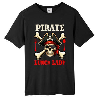 Pirate Lunch Lady Costume Skull Horror Pirate Tall Fusion ChromaSoft Performance T-Shirt