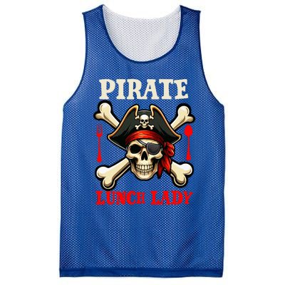 Pirate Lunch Lady Costume Skull Horror Pirate Mesh Reversible Basketball Jersey Tank