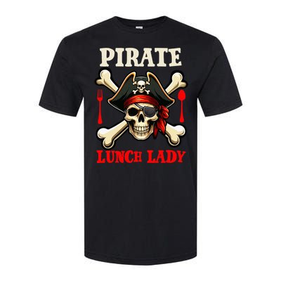 Pirate Lunch Lady Costume Skull Horror Pirate Softstyle CVC T-Shirt