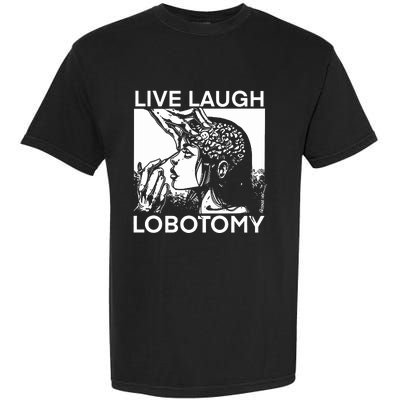 Punkwithacamera Live Laugh Lobotomy Spade Ink Garment-Dyed Heavyweight T-Shirt