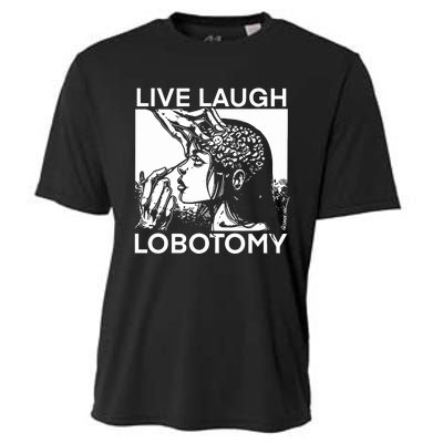 Punkwithacamera Live Laugh Lobotomy Spade Ink Cooling Performance Crew T-Shirt