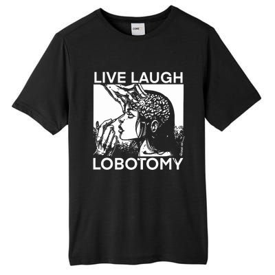 Punkwithacamera Live Laugh Lobotomy Spade Ink Tall Fusion ChromaSoft Performance T-Shirt