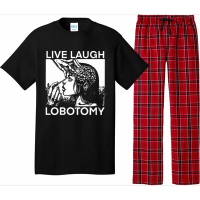 Punkwithacamera Live Laugh Lobotomy Spade Ink Pajama Set