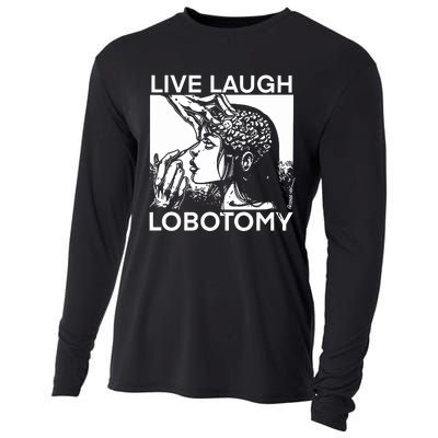 Punkwithacamera Live Laugh Lobotomy Spade Ink Cooling Performance Long Sleeve Crew