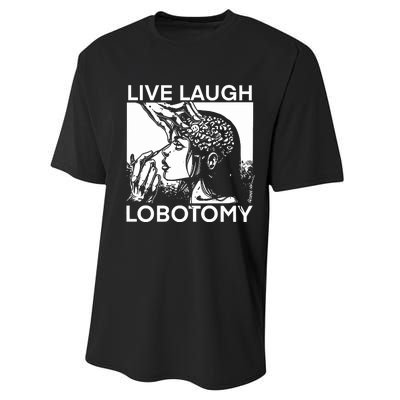 Punkwithacamera Live Laugh Lobotomy Spade Ink Performance Sprint T-Shirt