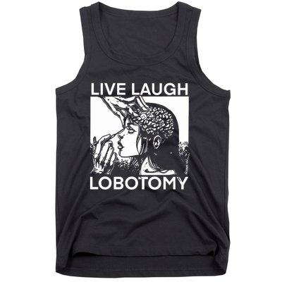 Punkwithacamera Live Laugh Lobotomy Spade Ink Tank Top