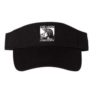 Punkwithacamera Live Laugh Lobotomy Spade Ink Valucap Bio-Washed Visor