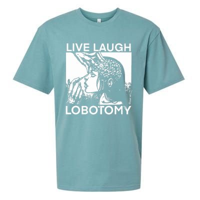 Punkwithacamera Live Laugh Lobotomy Spade Ink Sueded Cloud Jersey T-Shirt