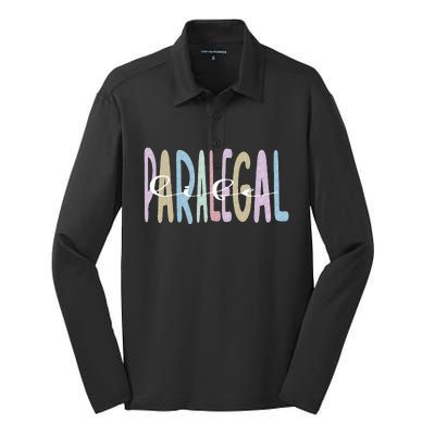 Paralegal Life Law Attorney Assistant Paralegal Silk Touch Performance Long Sleeve Polo