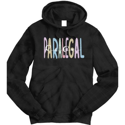 Paralegal Life Law Attorney Assistant Paralegal Tie Dye Hoodie