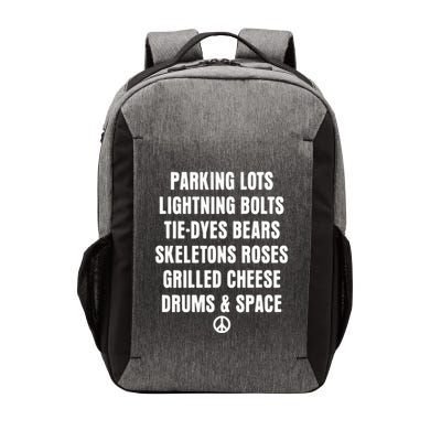 Parking Lots Lightning Bolts Tiedyes Bears Skeletons Roses Grilled Cheese Drums Vector Backpack