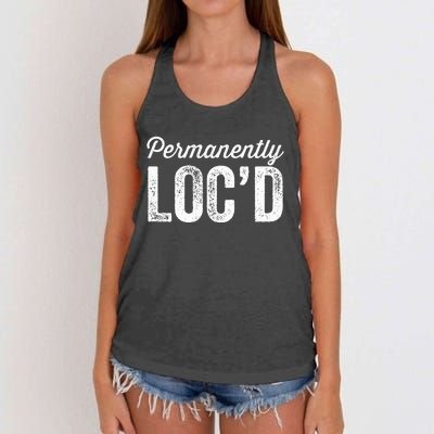 Permanently LocD Locs For Women Dreadlocks Girl Melanin Women's Knotted Racerback Tank