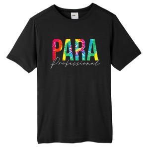 Paraprofessional Life Leopard 100 Day Last Day Of School Tall Fusion ChromaSoft Performance T-Shirt