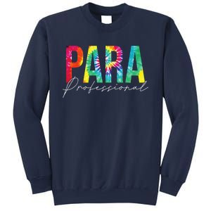 Paraprofessional Life Leopard 100 Day Last Day Of School Sweatshirt