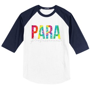 Paraprofessional Life Leopard 100 Day Last Day Of School Baseball Sleeve Shirt