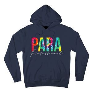 Paraprofessional Life Leopard 100 Day Last Day Of School Tall Hoodie