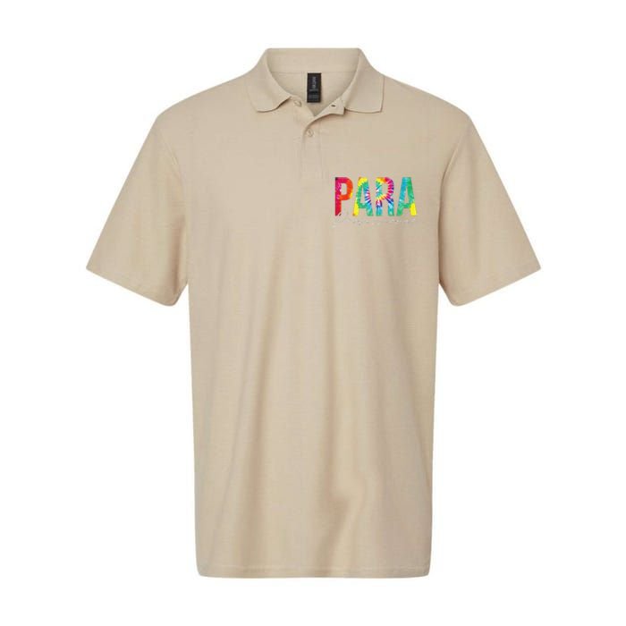 Paraprofessional Life Leopard 100 Day Last Day Of School Softstyle Adult Sport Polo