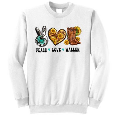 Peace Love Leopard Morgan Country Western Cowboy Boots Hat Sweatshirt