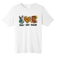 Peace Love Leopard Morgan Country Western Cowboy Boots Hat Tall Fusion ChromaSoft Performance T-Shirt