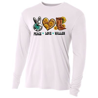 Peace Love Leopard Morgan Country Western Cowboy Boots Hat Cooling Performance Long Sleeve Crew