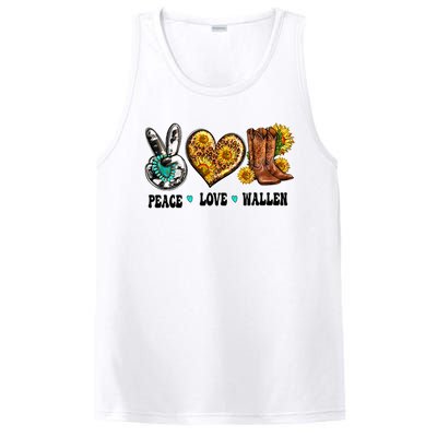 Peace Love Leopard Morgan Country Western Cowboy Boots Hat PosiCharge Competitor Tank