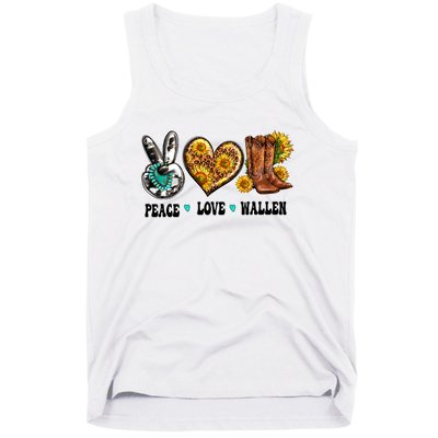 Peace Love Leopard Morgan Country Western Cowboy Boots Hat Tank Top