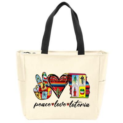 Peace Love Lottery Mexican Bingo Cards Latina Power Mexicana Zip Tote Bag