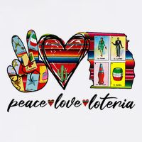 Peace Love Lottery Mexican Bingo Cards Latina Power Mexicana Hoodie
